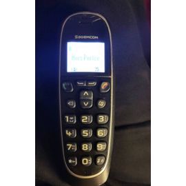Combiné seul D571 pour téléphone fixe sans fil SagemCom D571 solo ou duo BK black noir negro pour compléter une installation existante ou remplacer un matériel défectueux