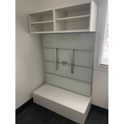 Kit Ikea Framsta Meuble Support Tv Avec Etageres Et Tiroirs