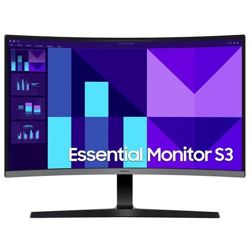 Samsung Essential S3 S27D390GAU - S39GD Series - écran LED - incurvé - 27" - 1920 x 1080 Full HD (1080p) @ 100 Hz - VA - 250 cd/m² - 4000:1 - 4 ms - HDMI, VGA - noir