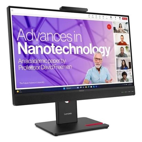 Lenovo ThinkVision T24-4v - Écran LED - 1920 x 1080 Full HD (1080p) @ 120 Hz - IPS - 250 cd/m² - 1500:1 - 4 ms - HDMI, VGA, DisplayPort, USB-C - haut-parleurs - noir eclipse