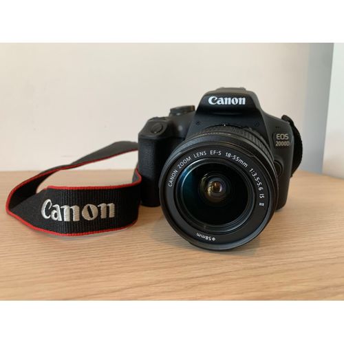 Canon eos 2000d 24.1 mpix - Objectif EF-S 18-55 mm IS II
