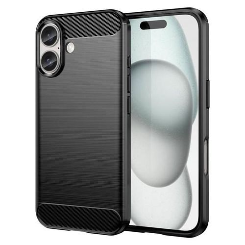 Dlh - Coque De Protection Pour Téléphone Portable - Silicone - Noir - Pour Apple Iphone 16