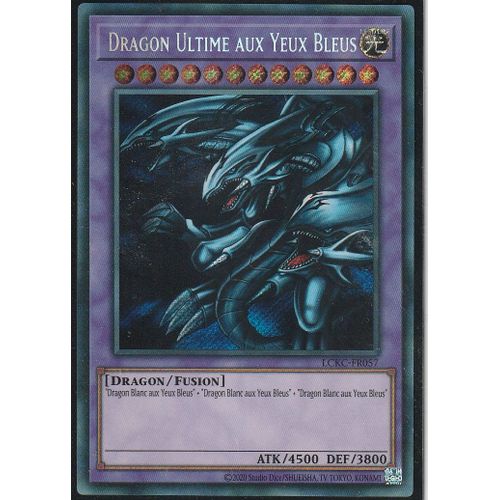 Carte Yu-Gi-Oh - Dragon Ultime Aux Yeux Bleus - Lckc-Fr057 - Secrète-Rare