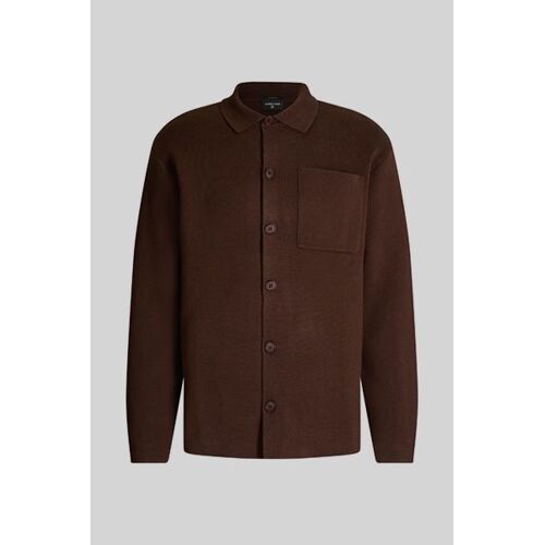 Polo En Maille Aiden, Marron Foncé