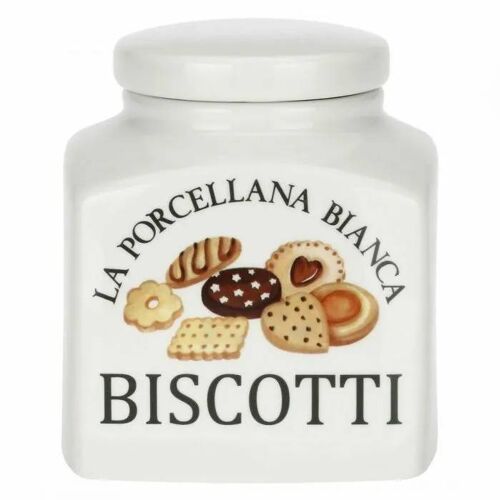 Pot Porte-Couverts - Range Ustensiles La Porcellana Bianca - P0126350bd - Conserva Biscuit Container 3.5 Ltr
