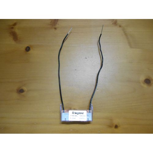 Lampe de rechange bleue à câbler pour fonction témoin Plexo 230V 2mA