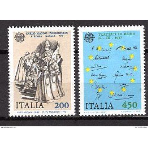 Italie 1982 Paire Europa Faits Historiques  Yvert N° 1530-31 Neuf**