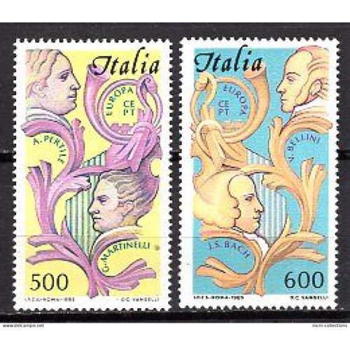 Italie 1985 Paire Europa Annee Europeenne De La Musique Yvert N° 1994-65 Neuf**