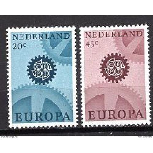 Pays Bas 1967 Paire Europa   Yvert N° 850-51 Neuf**