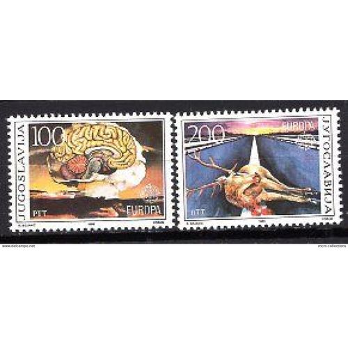 Yougoslavie 1986 Paire Europa Protection De La Nature Yvert N° 2033-34 Neuf**