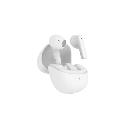 Ecouteurs sans fil FUZE - Bluetooth 5.4, batterie intégrée 30mAh + Boitier de recharge 300mAh, micro intégré, blanc