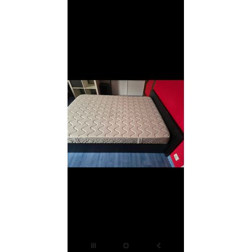 Lit 140x190 2 Personnes Noir Avec Sommier. Marque Conforama