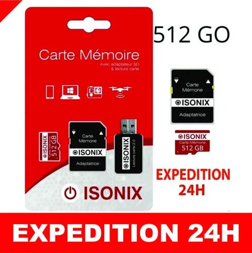 ISONIX Carte Micro-SD 512 Go