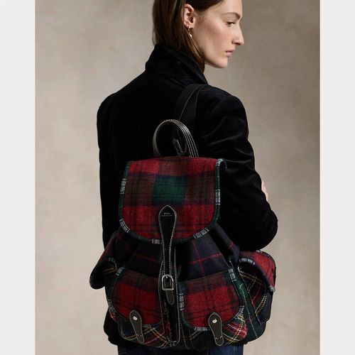 Sac à dos Bellport écossais laine cuir