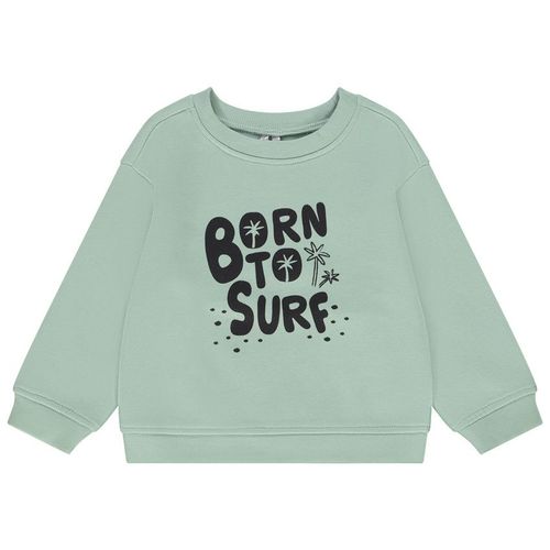 Sweat Oversize Print Fantaisie Pour Bébé Garçon - Vert D'Eau