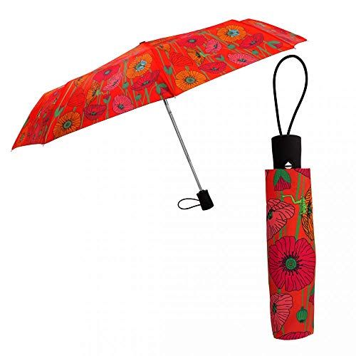 Parapluie Pliant Rouge Fibre De Verre 4 X 4 X 29 Cm