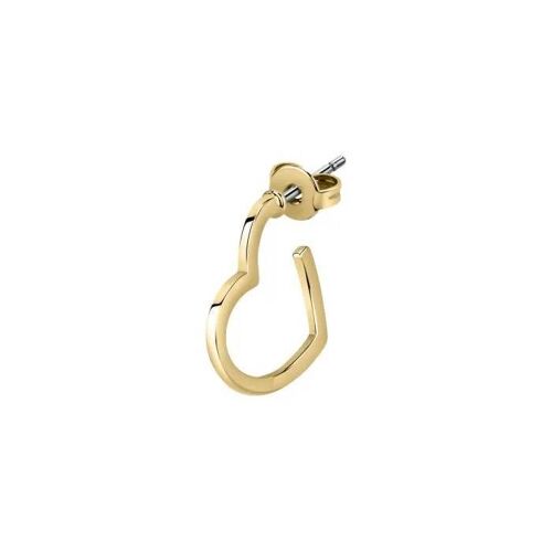 Boucles D'oreilles - La Petite Story - Forme De Coeur - Laiton Jaune