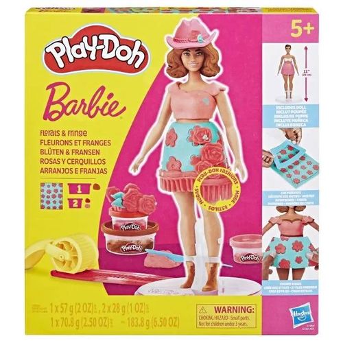 Play-Doh Barbie Fleurons et franges, coffret de pâte à modeler