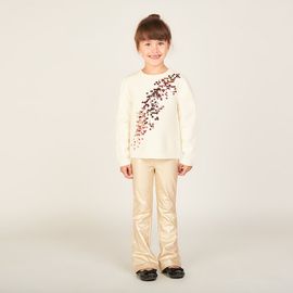 Pull En Tricot À Gros Sequins Pour Fille - Ecru