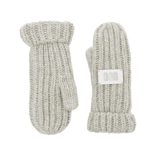 Ugg Moufle Épaisse In Light Grey, Taille O/S, Tricot