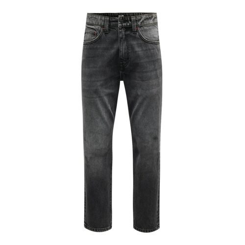 Only & Sons Onsyoke Tapered Box Tai Dnm Cbo Noos Jeans, Noir Délavé, 36w X 32l Homme