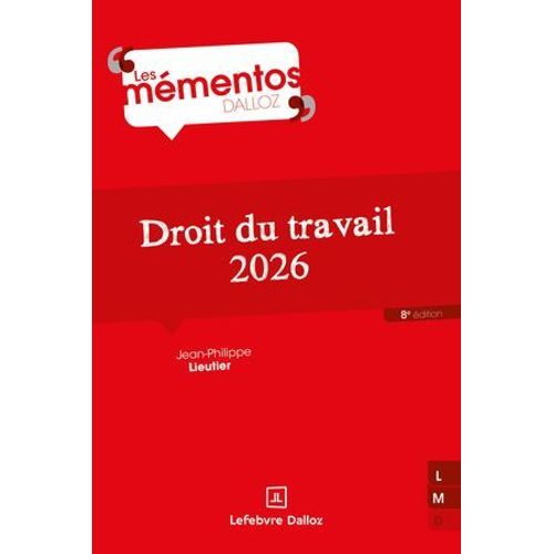 Droit Du Travail 2026 8ed