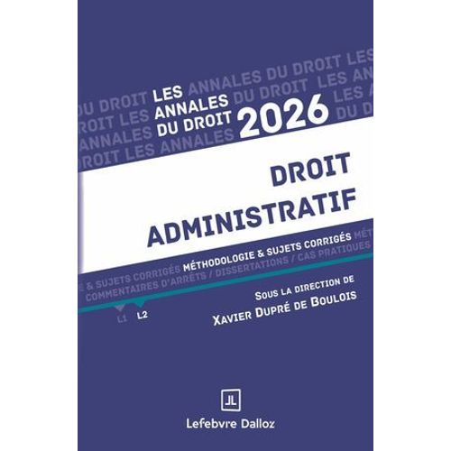 Annales Du Droit 2026 - Droit Administratif