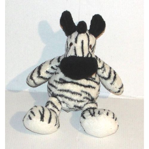 doudou zebre nicotoy motif avion rouge