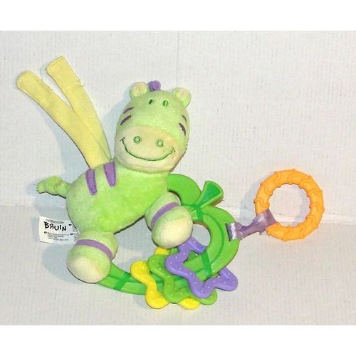 doudou zebre bruin étoiles anneaux toys r us