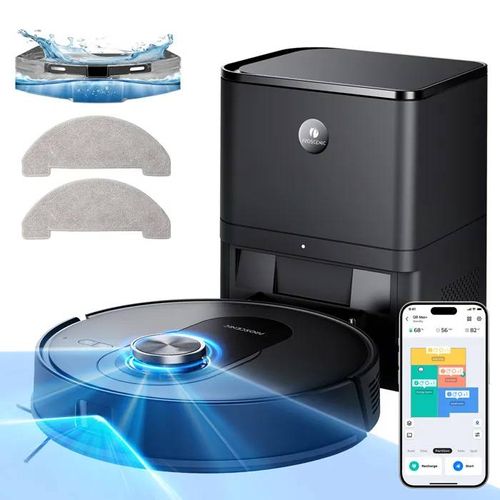 Aspirateur Robot Laveur - PROSCENIC - Q8 Max+ - 8000 Pa - Station Auto-Vidage 3L - 200 Min d'Autonomie