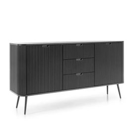 Buffet Komodee Morden Kom2 Corps Arrondi Noir Noir 39 X 168 X 87 Cm