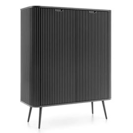 Buffet Komodee Morden Kom1 Corps Arrondi Noir Noir 39 X 103 X 129 Cm