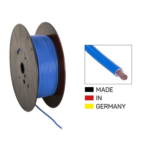 Cable alimentation FLY 4.0mm2 bobine bleue 100 m