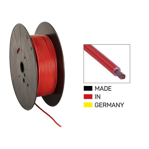 Cable alimentation FLY 4.0mm2 rouge - Bobine de 100 m