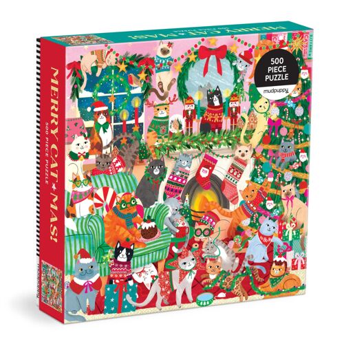 Merry Catmas! 500 Piece Family Puzzle