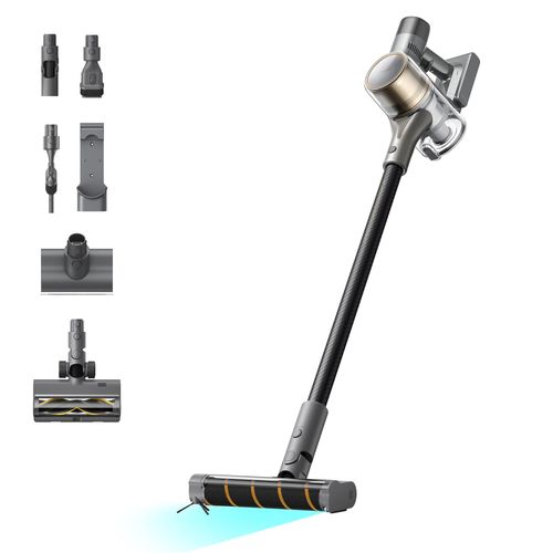 Dreame R30 Aspirateur Balais sans Fil, Brosse Latérale, Nettoyage Multi-Surfaces, Éclairage de la Poussière, Anti-N?uds, 190 AW d'Aspiration, 90 Min d'Autonomie