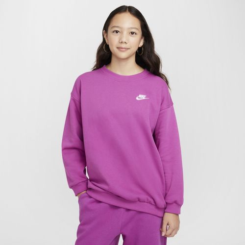 Sweat Oversize Nike Club Fleece Pour Ado - Pourpre
