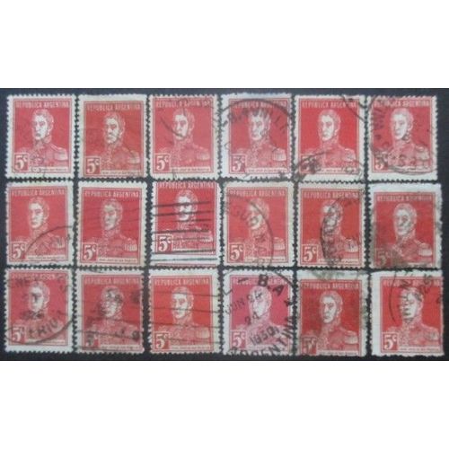 Argentine N°301a X 18 Oblitéré