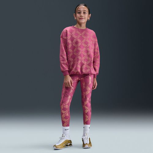 Legging Imprimé Nike One Dri-Fit Pour Ado (Fille) - Pourpre