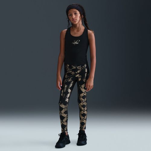 Legging Imprimé Nike One Dri-Fit Pour Ado (Fille) - Noir