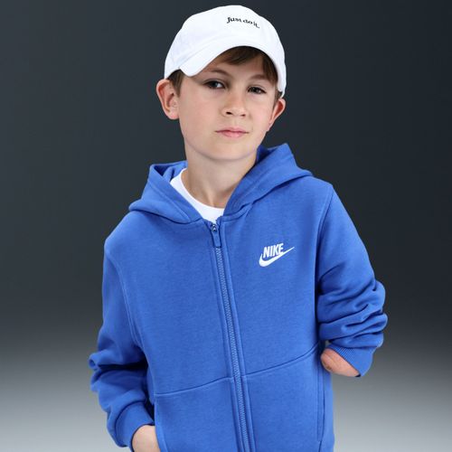Sweat À Capuche Et Zip Nike Club Fleece Pour Ado - Bleu