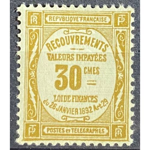 Timbre Taxe Neuf** France 1908 / 25 Y&T N° 46