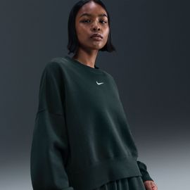 Sweat Ultra-Oversize À Col Ras-Du-Cou Nike Phoenix Fleece Pour Femme - Vert