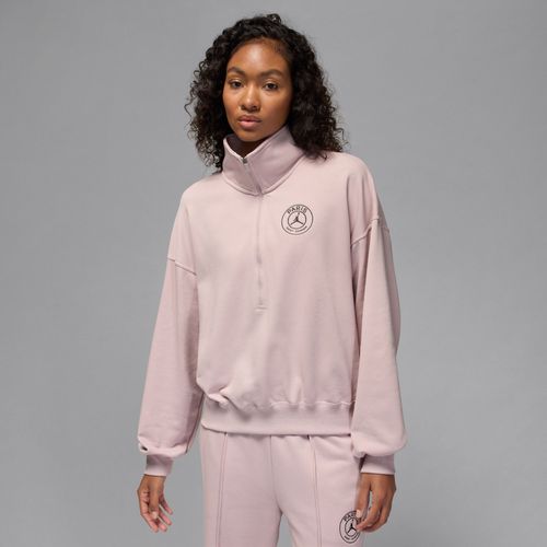 Pull À Demi-Zip En Tissu Fleece Paris Saint-Germain Pour Femme - Rose