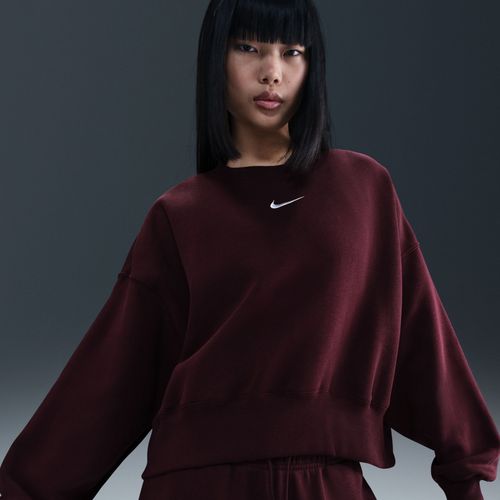 Sweat Ultra-Oversize À Col Ras-Du-Cou Nike Phoenix Fleece Pour Femme - Rouge
