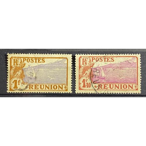 Lot De 2 Timbres Oblitérés Réunion 1928 Y&T N° 115 / 116