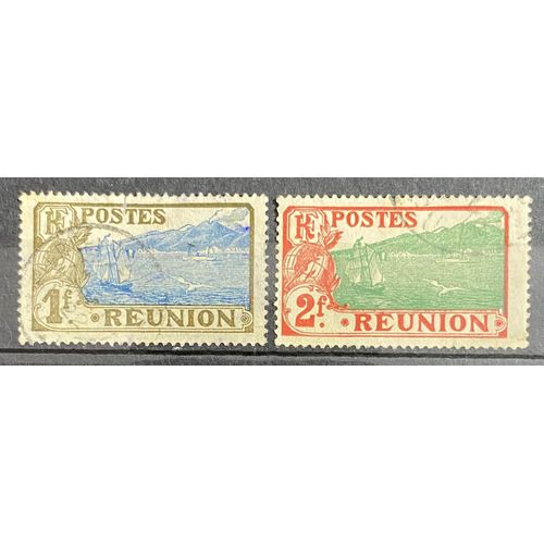 Lot De 4 Timbres Oblitérés Réunion 1907 Y&T N° 69 / 70