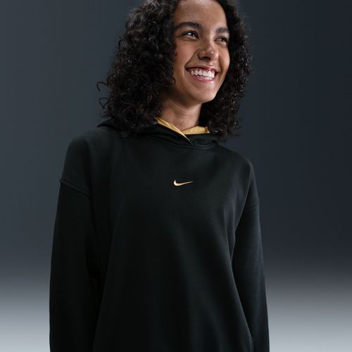 Sweat À Capuche Oversize Nike Club Fleece Pour Ado (Fille) - Noir