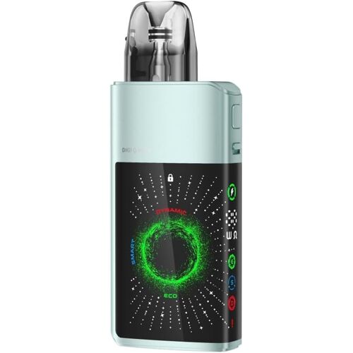 For Geekvape Digi Q Vista Kit Pod 35 W (Jade clair) Batterie 1600 mAh 3 ML 0,6¿/0,8¿ Cartouche Q Pod MTL/RDL mode ECO/Smart/Dynamic 3D écran incurvé Vaporisateur original - No Nicotine
