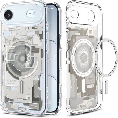 Coque pour iPhone Air, Ultra Hybrid MagFit, [DuraClear, ZeoOne Édition] - Zero One Titane Naturel
